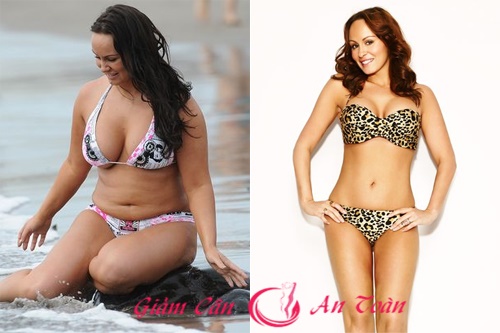 nguoi dep Chanelle Hayes giam 20kg chua day 4 thang 3
